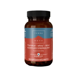 Supliment alimentar Terranova Unghii - Par- Piele Synergic Complex, 100 capsule Supliment alimentar Terranova Unghii - Par- Piele Synergic Complex, 100 capsule