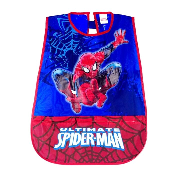 Sort erou Spiderman copii, cu imprimeu pentru pictura, 3-6 ani, Albastru/Rosu, 49.4x30.3 cm