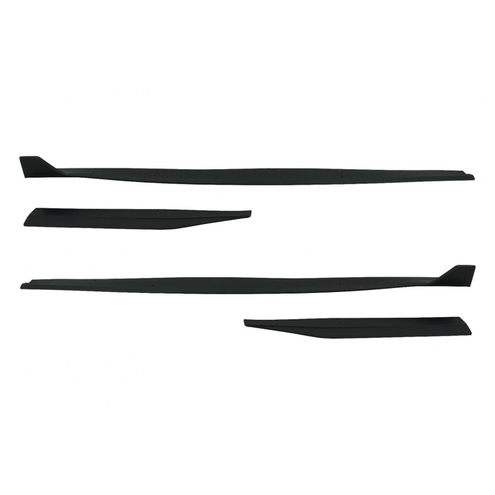 Oldalsó küszöb-kiegészítő készlet, amely kompatibilis a FORD Mustang Sixth Generation (2015-2020) GT 500 Design (SSFMUGT) termékkel, 2 db