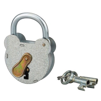 Lacat de exterior, cu cheie, 55 mm, galvanizat Lacat de exterior, cu cheie, 55 mm, galvanizat