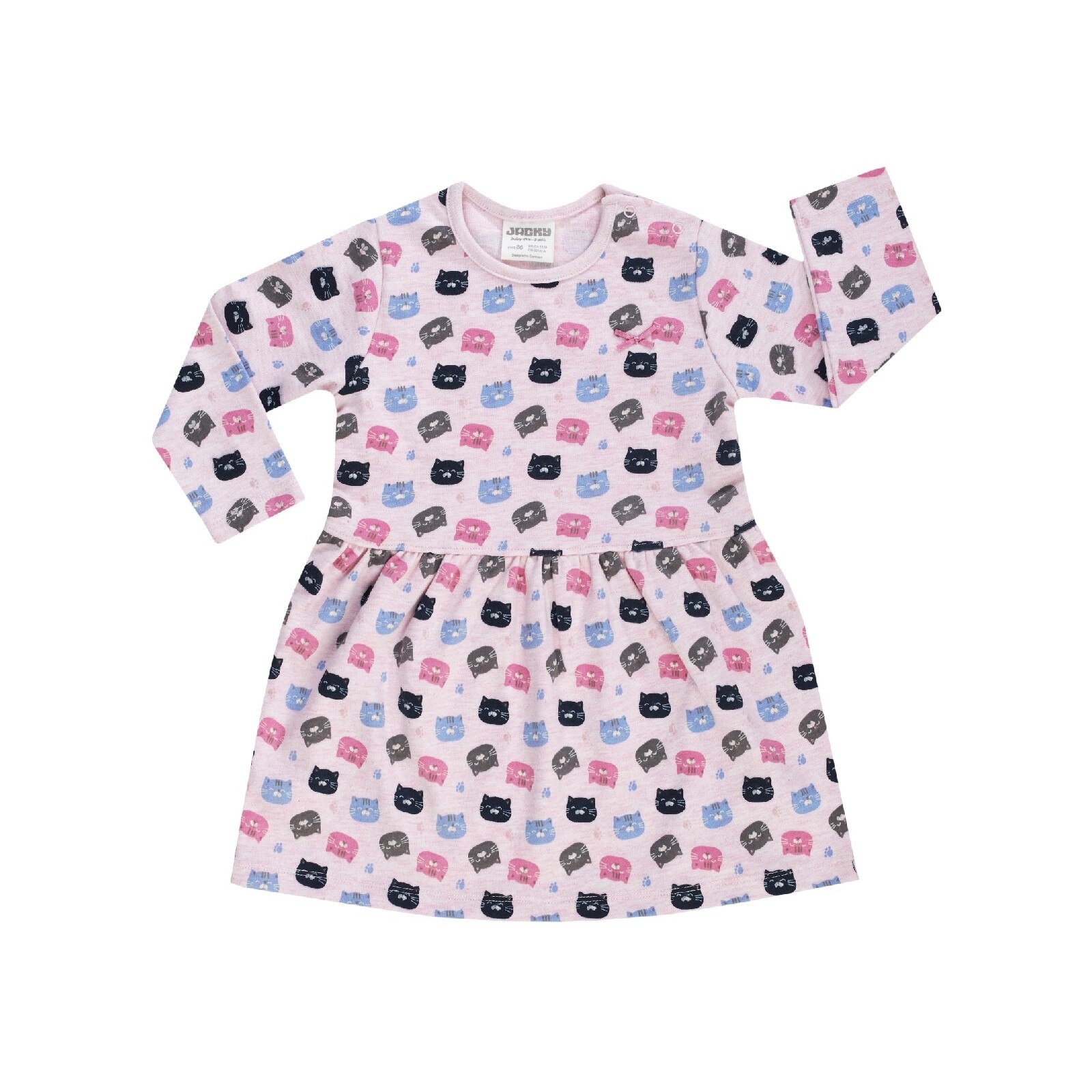 Rochita maneca lunga, Roz/Pisicute, Dresses, Roz