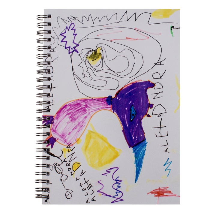 Agenda copii No. 6, alb/multicolor, format A5