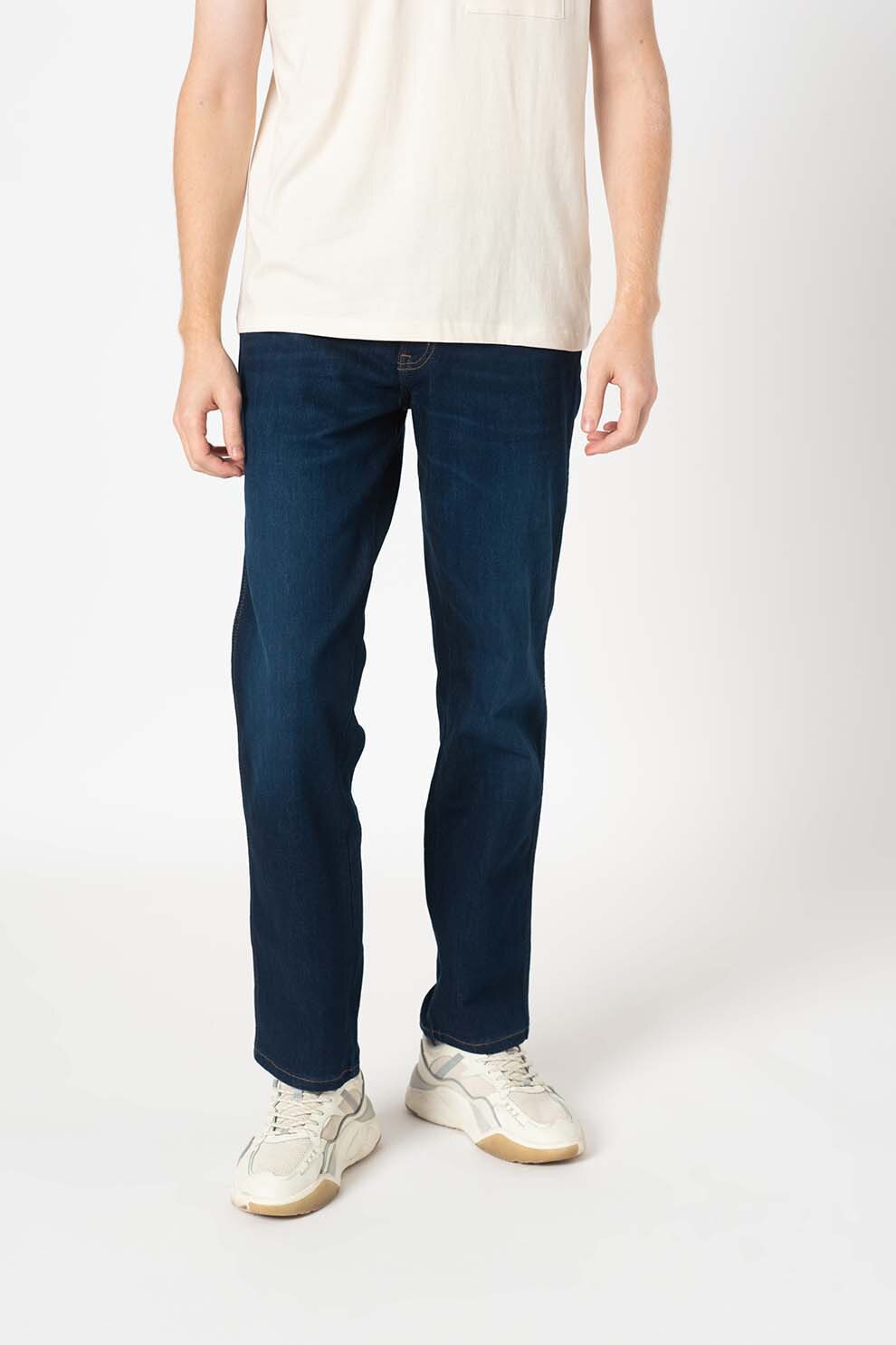 Wrangler, Blugi drepti Texas 821, Albastru inchis