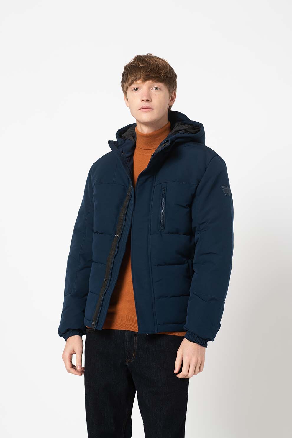 Wrangler, Geaca cu gluga The Bodyguard, Albastru inchis