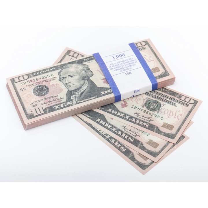 Bancnote recuzita 10 dolari