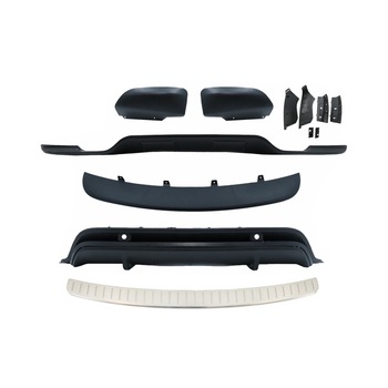 Pachet Exterior Aerodinamik si Bandou Ornament Protectie Portbagaj Aluminiu compatibil cu BMW X5 E70 LCI (2011-2013) (COFPBME70FBK) Pachet Exterior Aerodinamik si Bandou Ornament Protectie Portbagaj Aluminiu compatibil cu BMW X5 E70 LCI (2011-2013) (COFPBME70FBK)