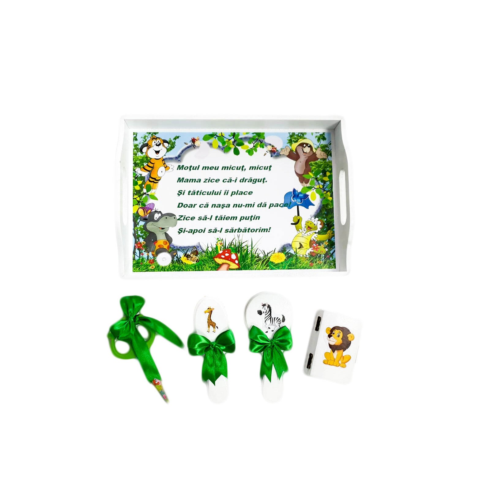 Set taiere mot, cinci piese, Party Animals