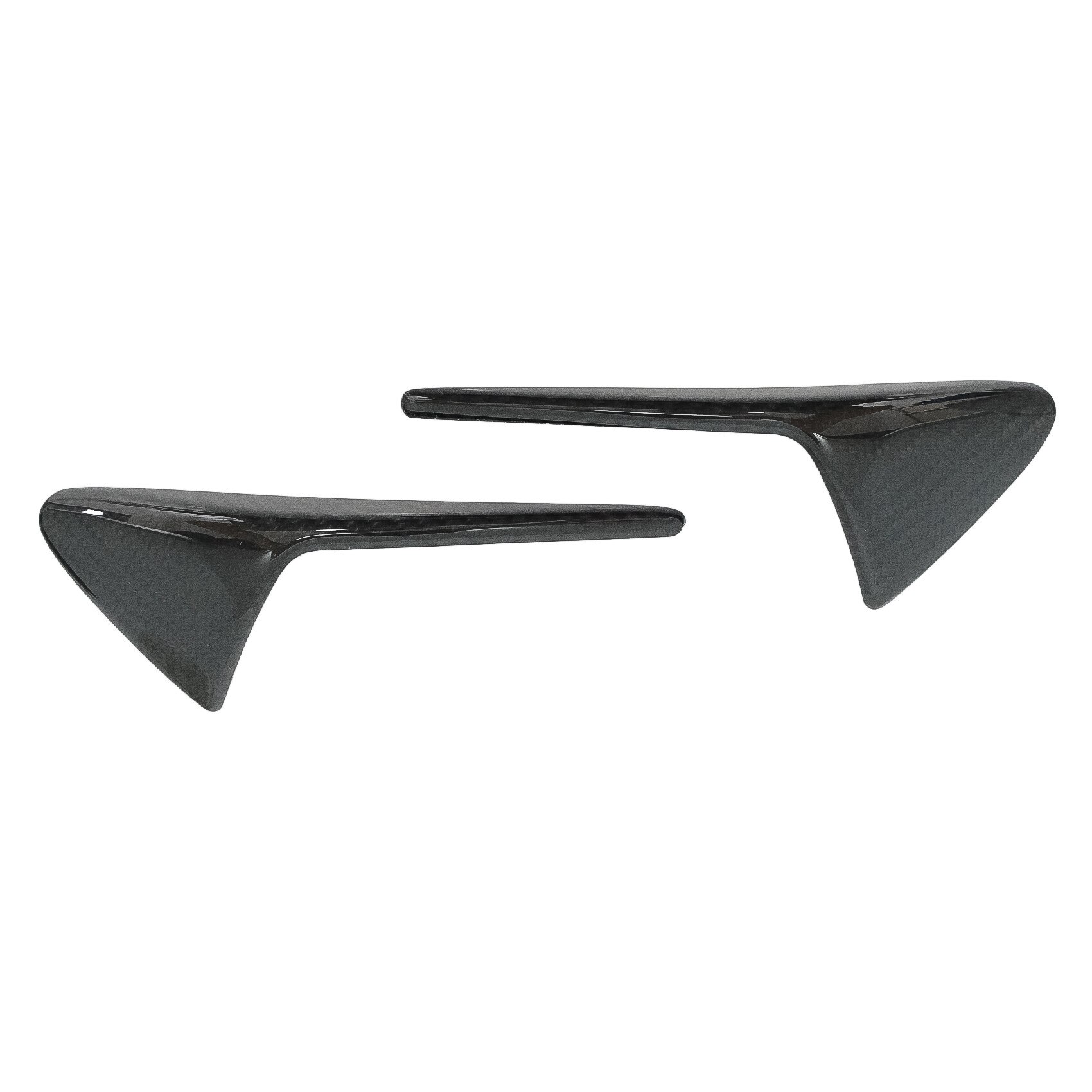 Set 2 Accesorii Aripi Semnal compatibil cu Tesla Model 3 Y S X (10.2016-up) cu AutoPilot 2-up Carbon Real (CAPSTRLM3)