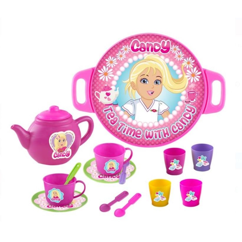 Set ceai cu tava de servire - 17 piese, SG, 3 ani +