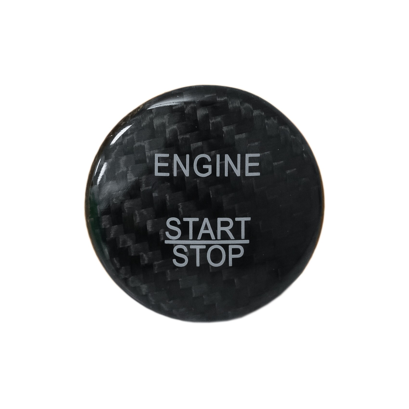 Ornament Buton Pornire compatibil cu MERCEDES A-Class W176 (2012-2017) B-Class W246 (2012-2017) C-Class W205 (2015-2017) W204 (2008-2014) Real Carbon (ENSWPWRCFR)