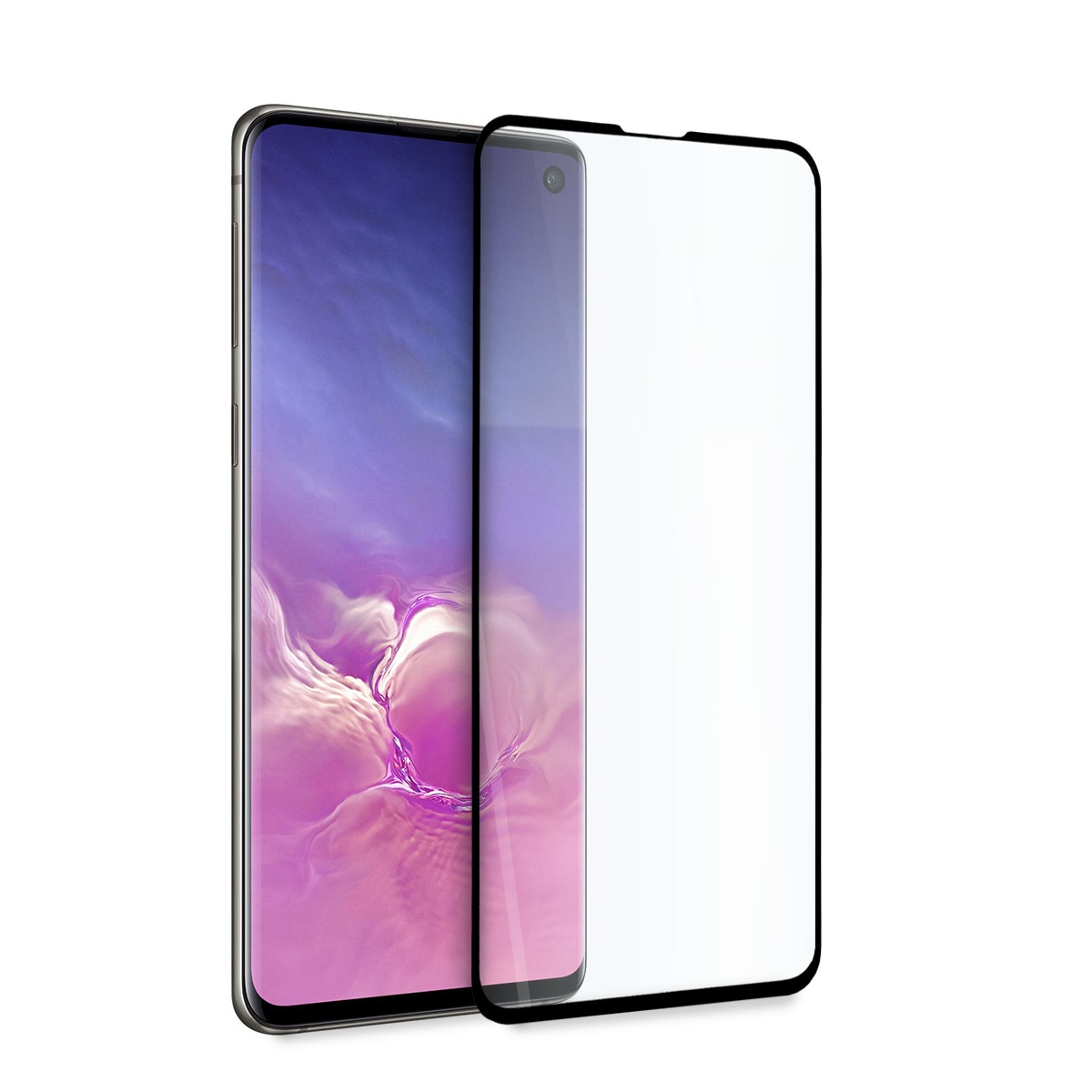 Folie de Sticla pentru Samsung S10, Full Glue, Full Cover, Negru