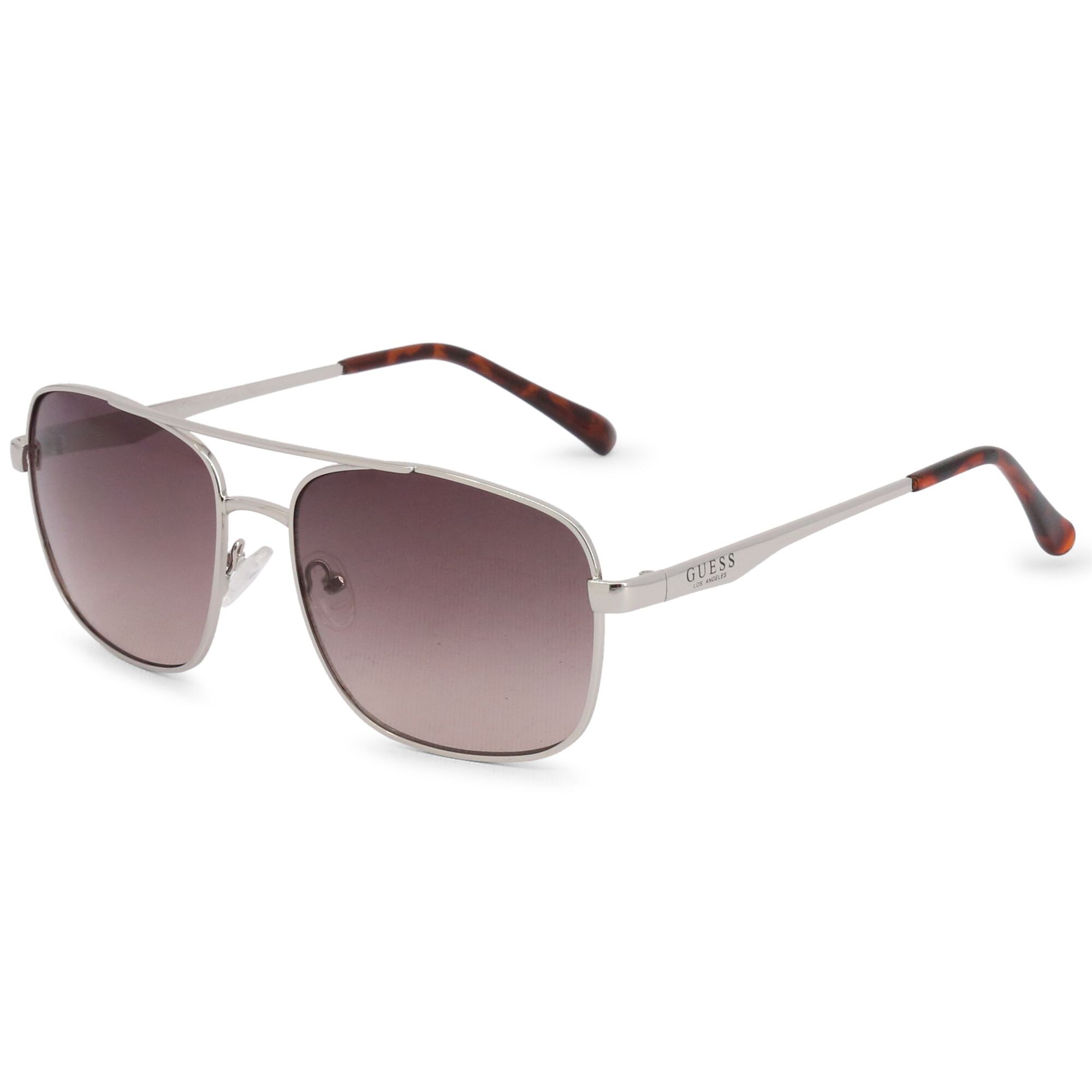 Ochelari de soare barbati Guess Rectangle Silver/Brown Degrade GF0211/S-10F