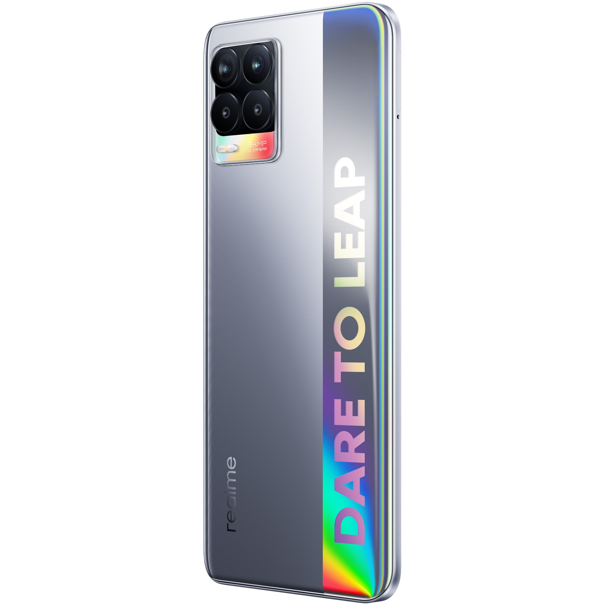 Смартфон Realme 8, Dual SIM, 6GB RAM, 128GB, 4G, Cyber Silver - eMAG.bg