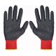 Set 3 manusi de protectie, Hs-04-012, din poliester, imersate in latex, cu manseta elastica, marimea 9 (L)