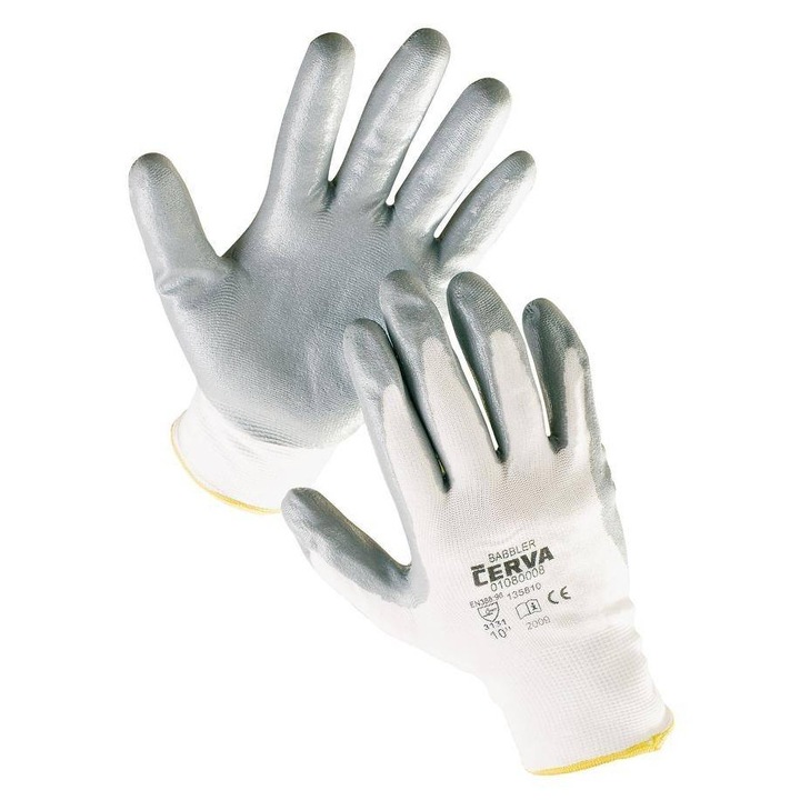 BABBLER-Manusi de protectie din nylon, palma din nitril Cerva 8