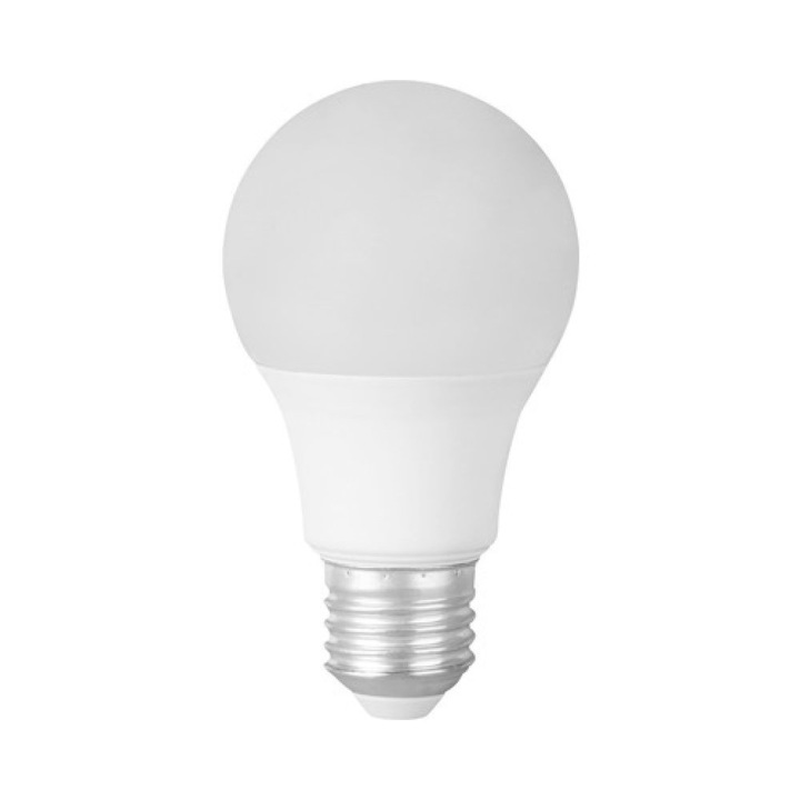 LED крушка 7W, A60, E27, студена светлина 6400K, Novelite