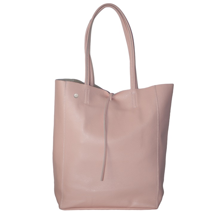 Női válltáska, Dazoriginal, hobo, valódi bőr, Púder, 40 х 37 х 13 cm