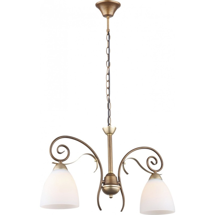 Lustra Nobile KL6401, 2xE27, alba+bronz, IP20, Klausen