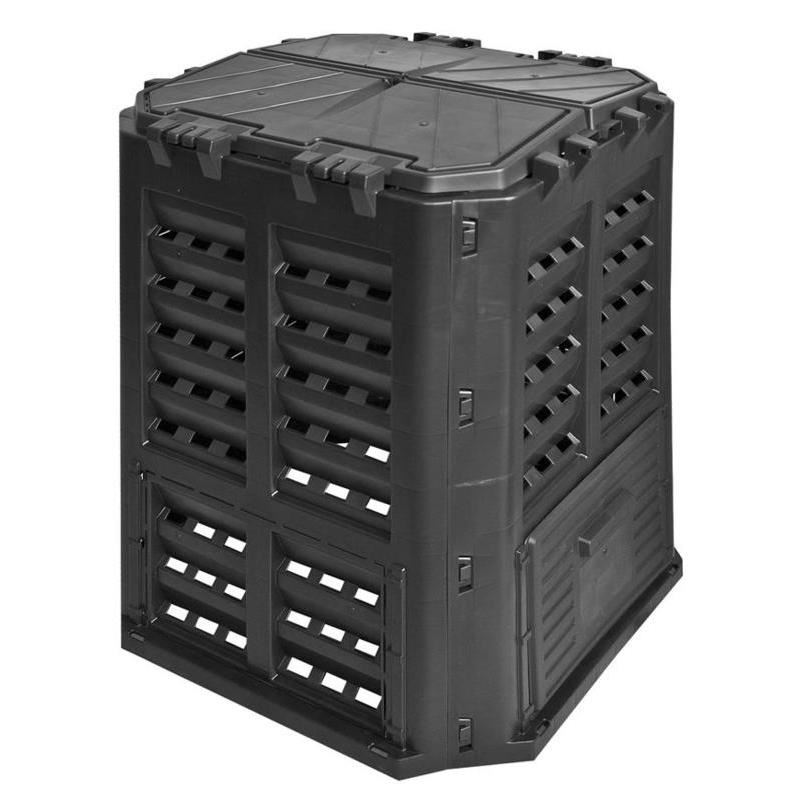 Compostor de gradina, 320 L, negru