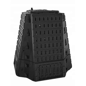 Compostor de gradina, 900 L, negru, Biocompo Compostor de gradina, 900 L, negru, Biocompo