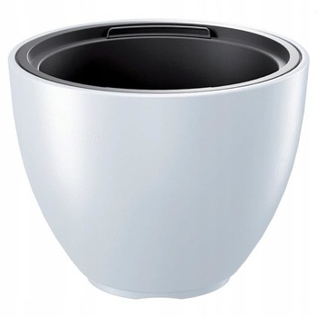 Ghiveci decorativ de flori, rotund, alb, 30x23 cm, Heos Ghiveci decorativ de flori, rotund, alb, 30x23 cm, Heos