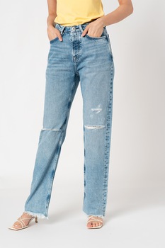 Pepe Jeans London, Blugi drepti Robyn, Albastru lavanda Pepe Jeans London, Blugi drepti Robyn, Albastru lavanda