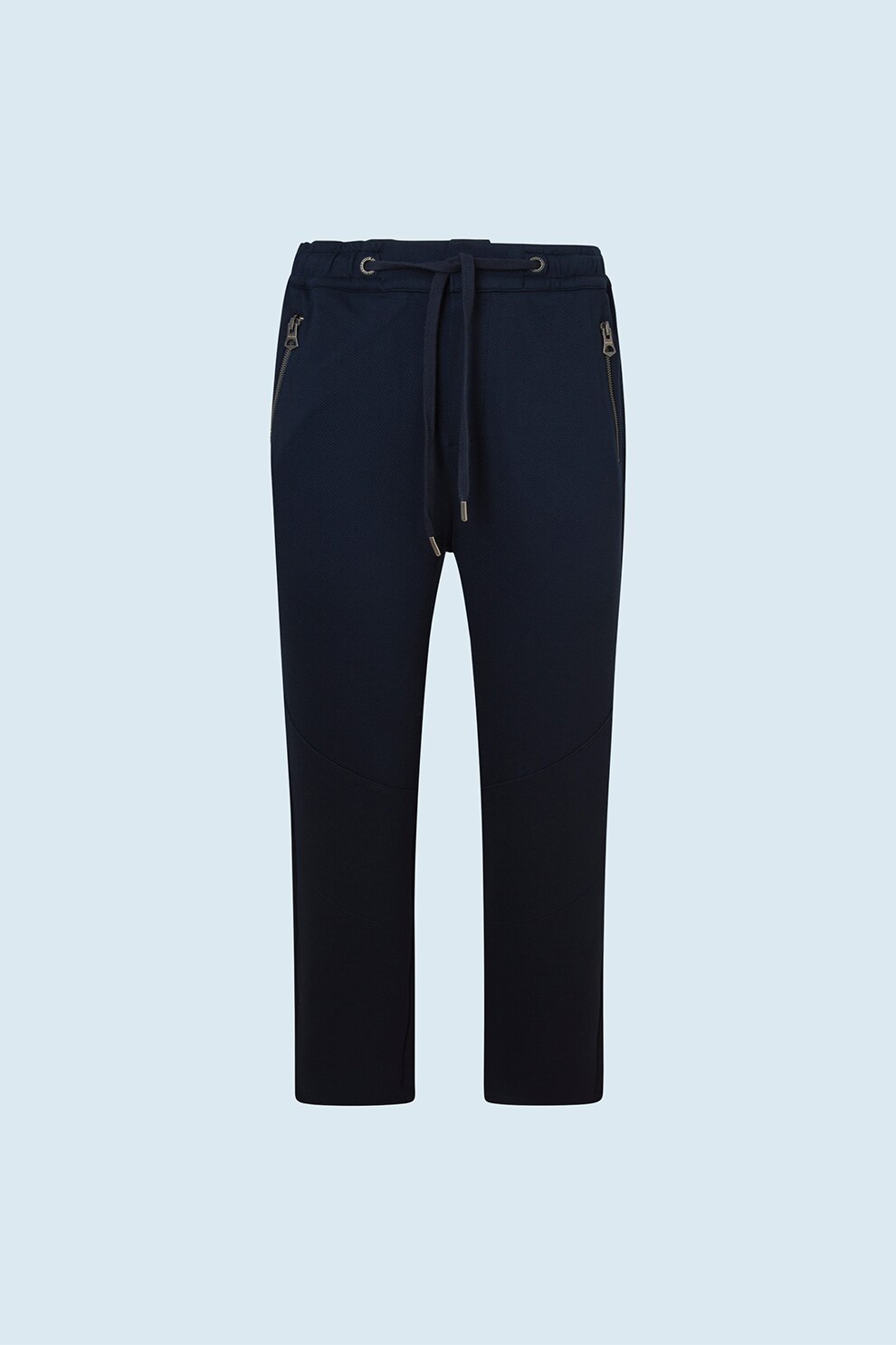 Pepe Jeans London, Pantaloni sport cu talie ajustabila, Bleumarin