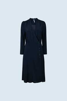 Pepe Jeans London, Rochie midi petrecuta, Bleumarin Pepe Jeans London, Rochie midi petrecuta, Bleumarin