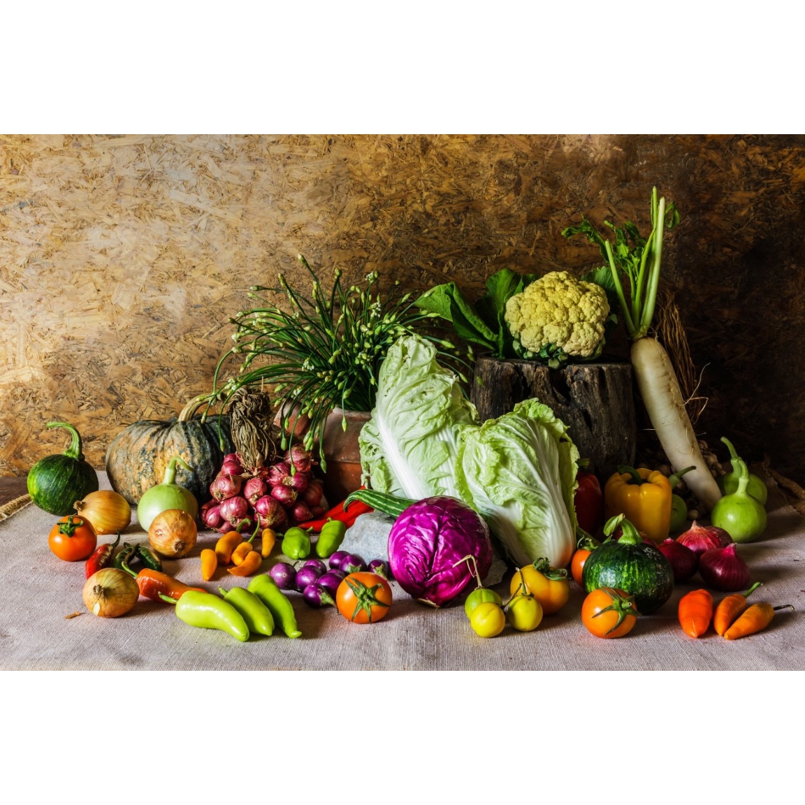 Tablou canvas Food12 - legume si fructe, 90 x 60 cm
