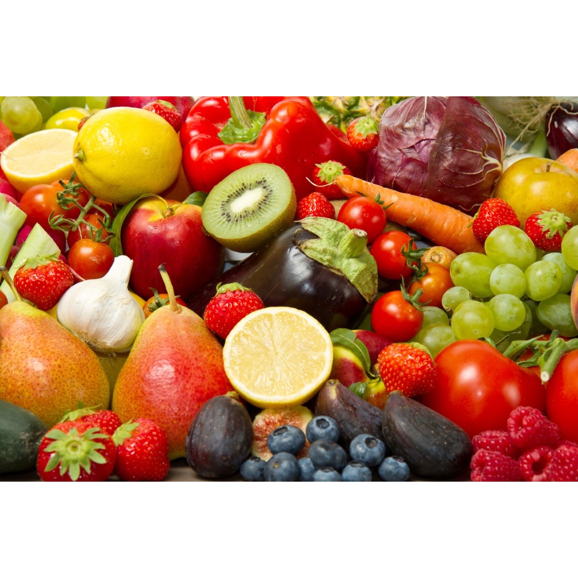 Tablou canvas Food9 - legume si fructe, 90 x 60 cm