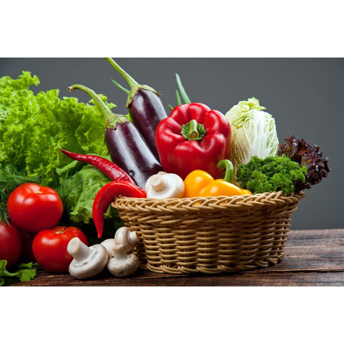 Tablou canvas Food10 - legume si fructe, 60 x 40 cm