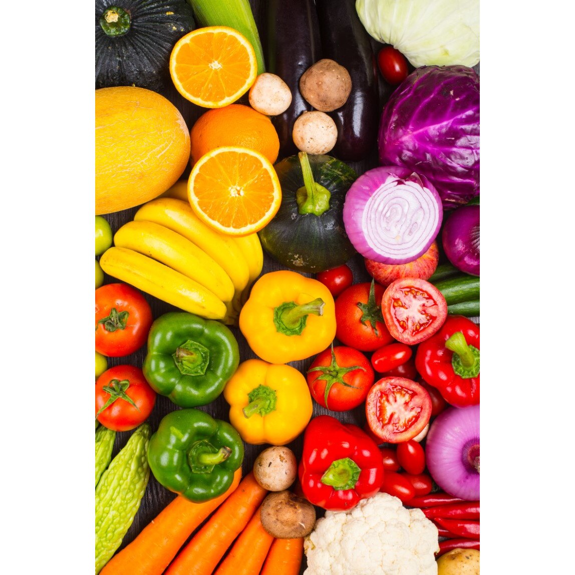 Tablou canvas Food26 - legume si fructe, 50 x 75 cm