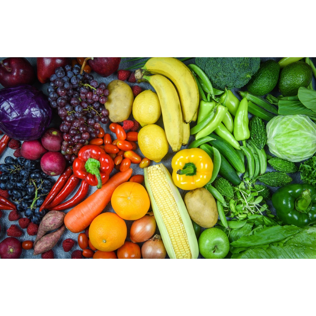 Tablou canvas Food11 - legume si fructe, 45 x 30 cm