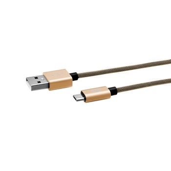 Cablu Date Micro Usb Ego 3A 1m Auriu Cablu Date Micro Usb Ego 3A 1m Auriu