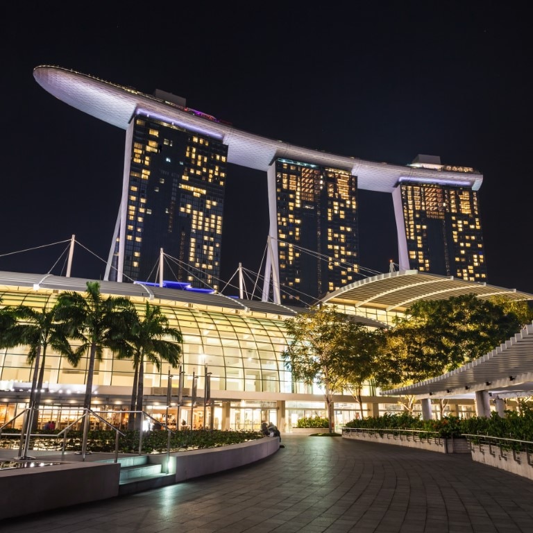 Fototapet de perete autoadeziv si lavabil City70 Marina Bay Sands Singapore, 270 x 200 cm