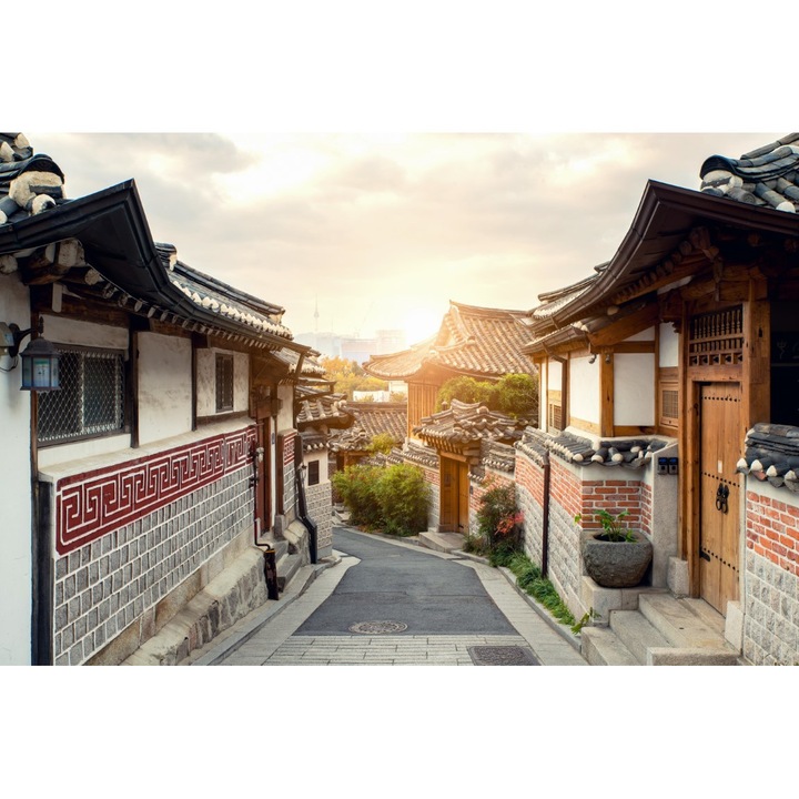 MÉDIA vászonkép, Város- Szöul, Dél-Korea, 75 x 50 cm