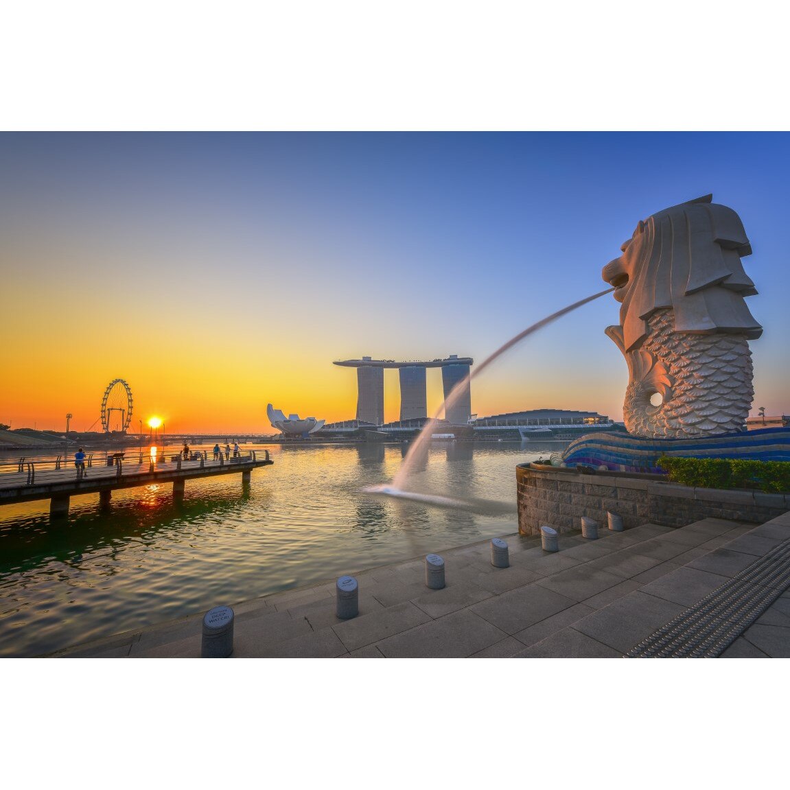 Tablou canvas City85 Singapore rasarit, 90 x 60 cm