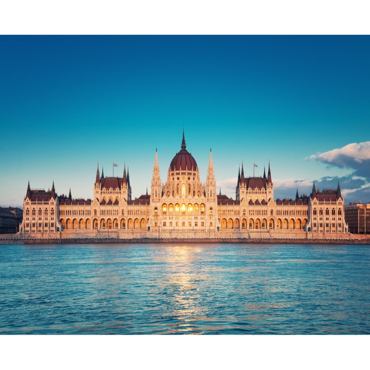 Fototapet de perete autoadeziv si lavabil City79 Parlament Budapesta, 400 x 250 cm