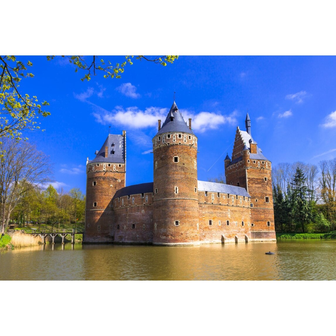 Tablou canvas City72 Castel Beersel Belgia, 90 x 60 cm