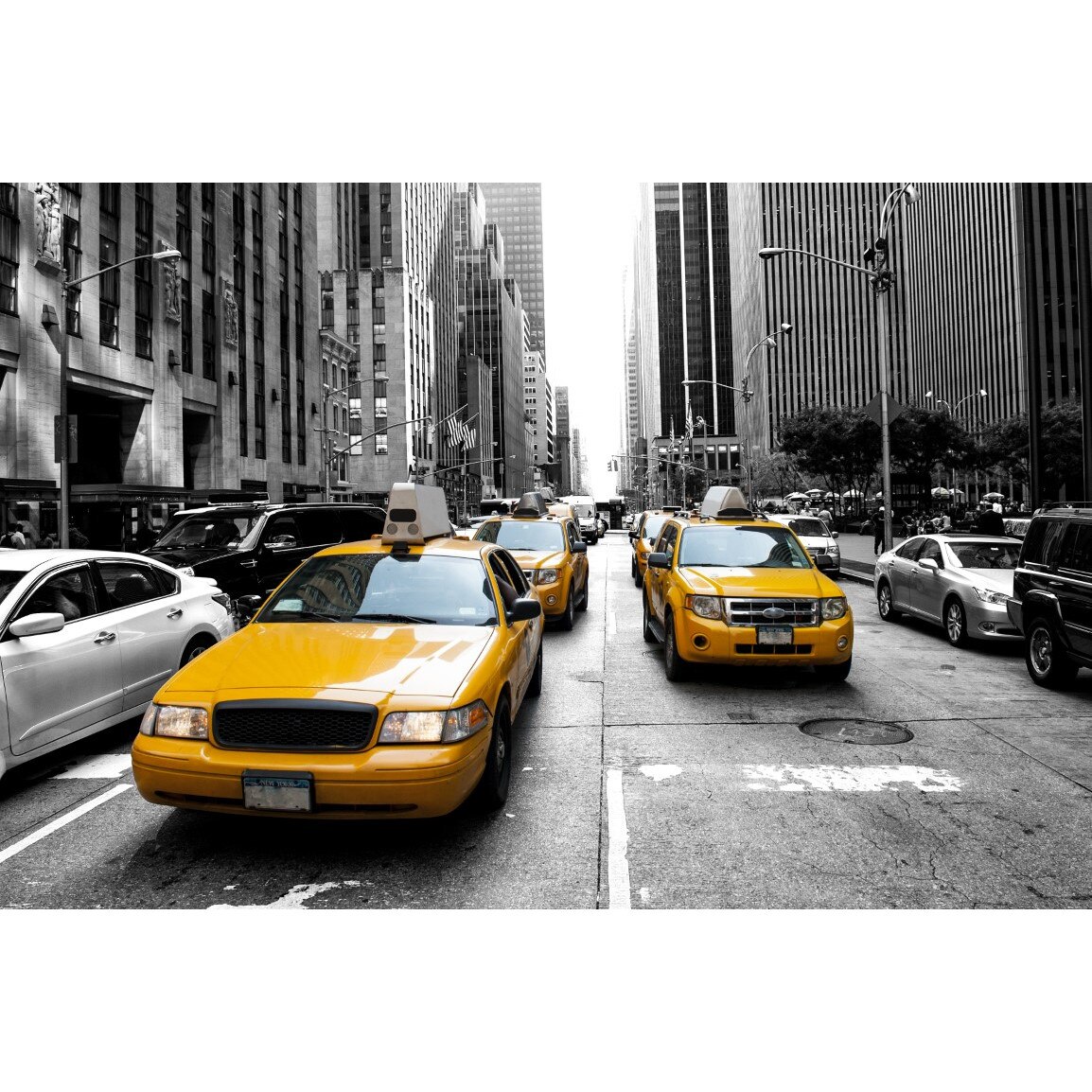 Tablou canvas City75 Taxi New York, 105 x 70 cm