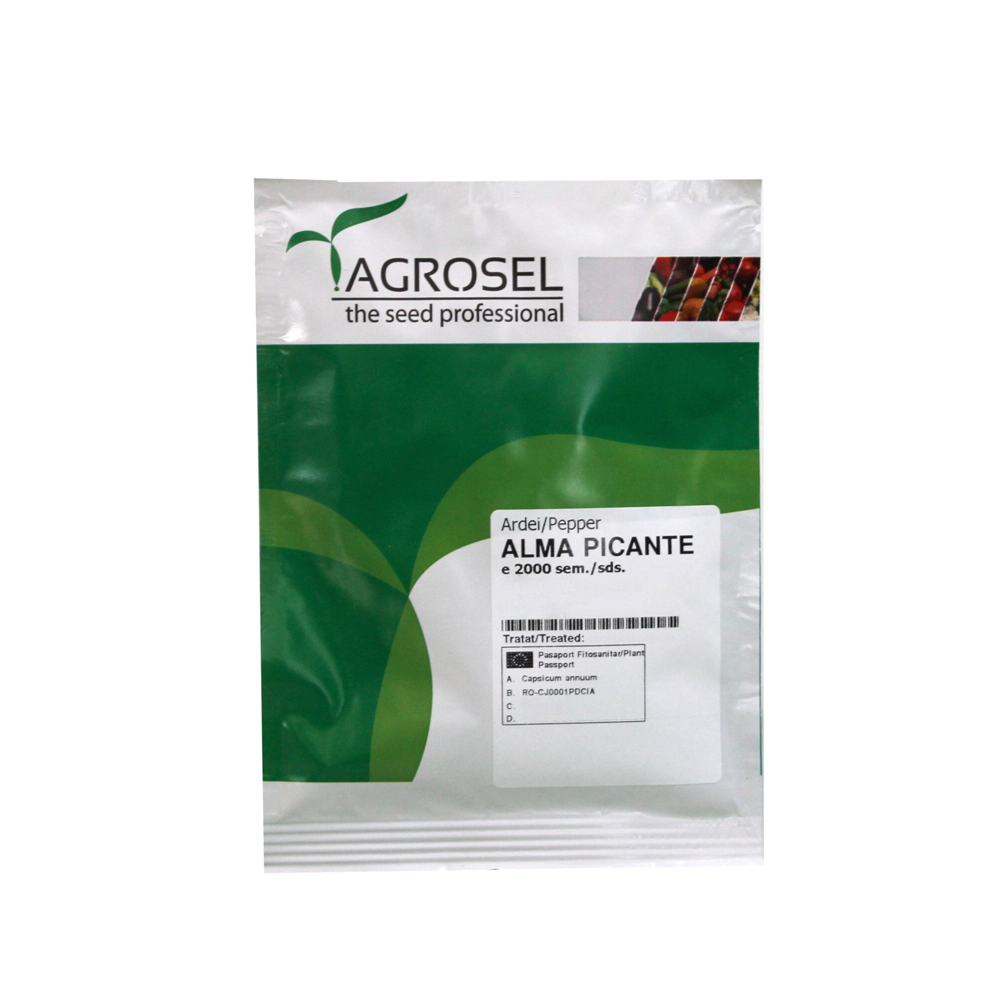 Seminte Ardei iute rotund Alma Picante, AGROSEL, 2000 seminte