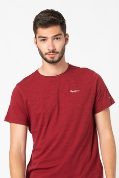 Pepe Jeans London, Tricou regular fit Paul, Rosu Bordeaux Pepe Jeans London, Tricou regular fit Paul, Rosu Bordeaux