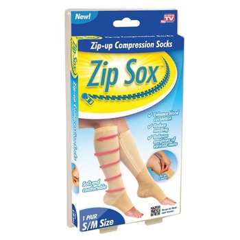 Sosete Zip Sox 2272 Mediashop, Bej, L/XL Sosete Zip Sox 2272 Mediashop, Bej, L/XL