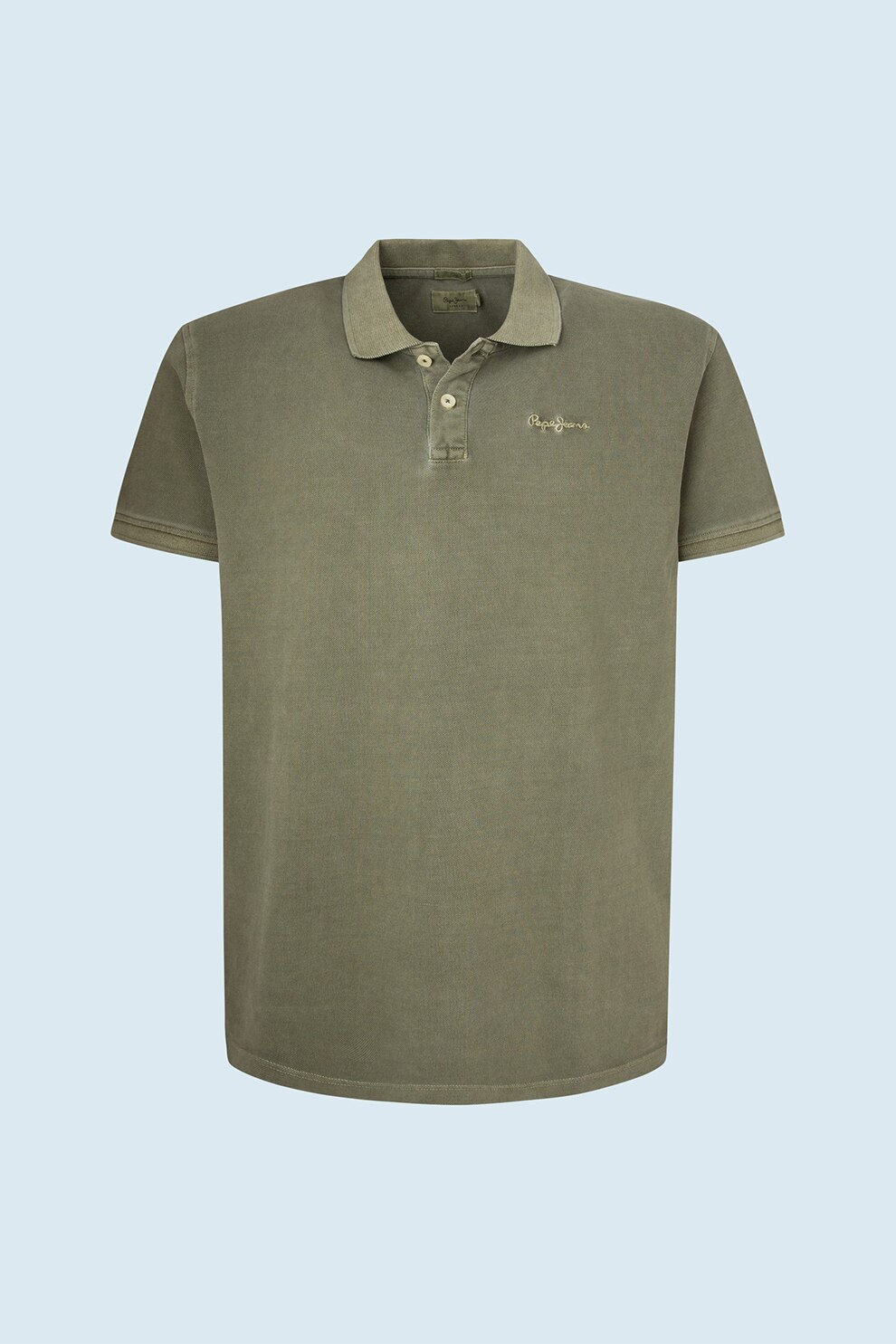 Pepe Jeans London, Tricou polo slim fit din Vincent, Verde militar