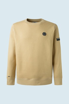 Pepe Jeans London, Bluza sport regular fit Aaron, Maro camel Pepe Jeans London, Bluza sport regular fit Aaron, Maro camel