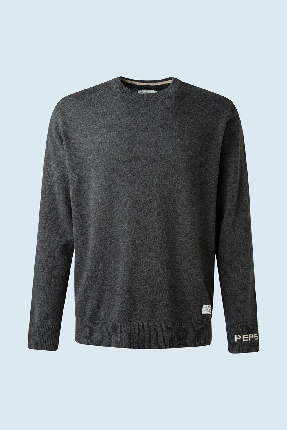 Pepe Jeans London, Pulover tricotat fin Andre, Gri inchis