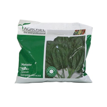 Seminte Spanac Matador, AGROSEL, 250 g Seminte Spanac Matador, AGROSEL, 250 g