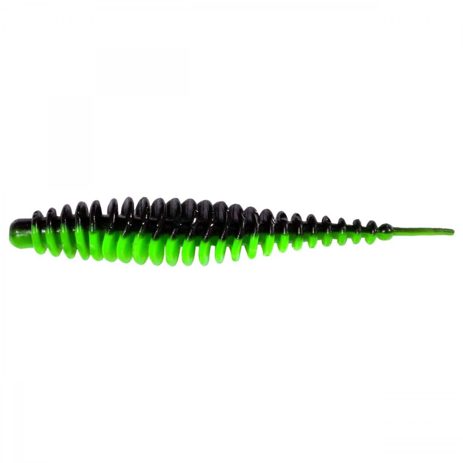 Twister Magic Trout T-Worm I-Tail 6.5cm 1gr Neon Green Black Garlic