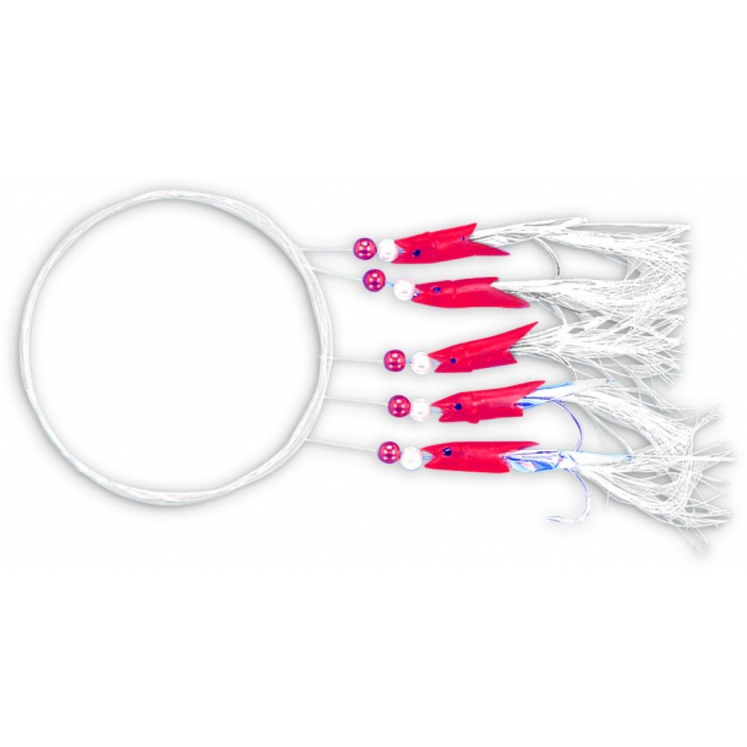 Twister Streamer M Rig No.2/0 Silver Red