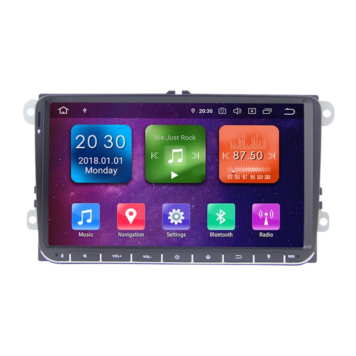 ZT Navigációs Multimédiás Volkswagen Vw Passat Golf Skoda Seat Rns510 Rns810 Android 10.1 8+2+32